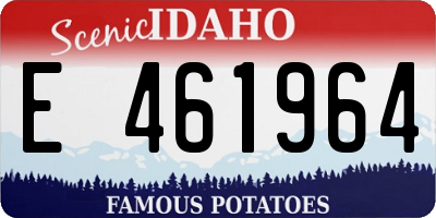 ID license plate E461964