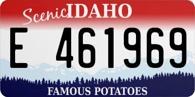 ID license plate E461969