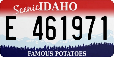 ID license plate E461971