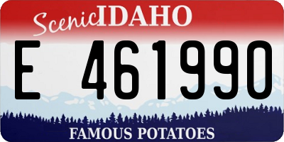 ID license plate E461990
