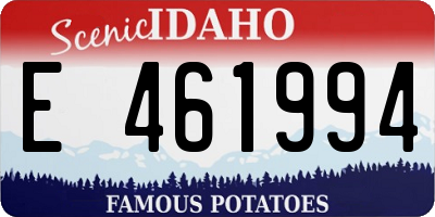 ID license plate E461994