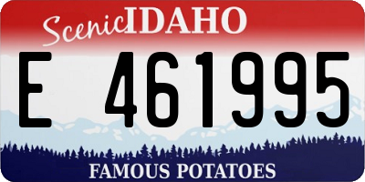 ID license plate E461995