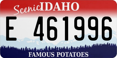ID license plate E461996