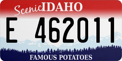 ID license plate E462011