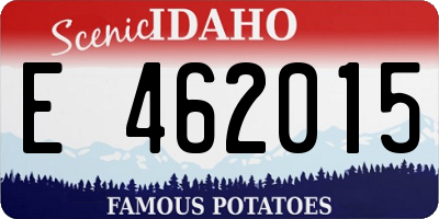 ID license plate E462015