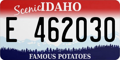 ID license plate E462030