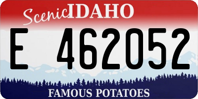 ID license plate E462052