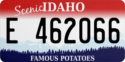 ID license plate E462066