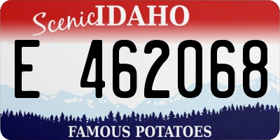 ID license plate E462068