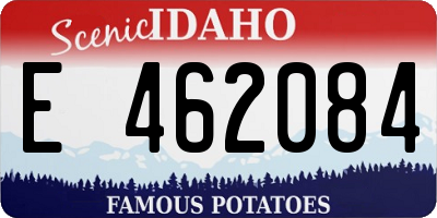 ID license plate E462084