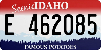 ID license plate E462085