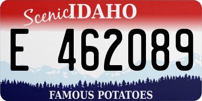 ID license plate E462089