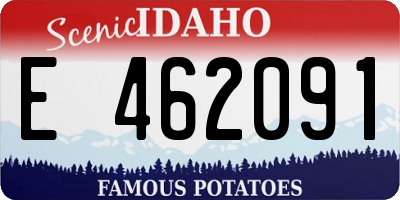 ID license plate E462091