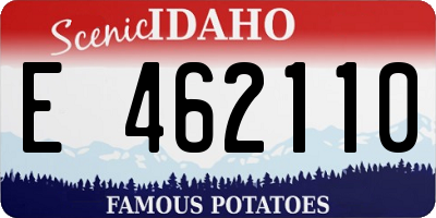 ID license plate E462110