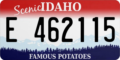 ID license plate E462115