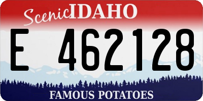 ID license plate E462128
