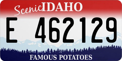 ID license plate E462129