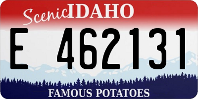 ID license plate E462131
