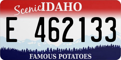 ID license plate E462133