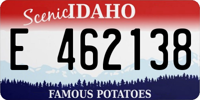 ID license plate E462138