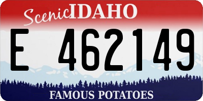 ID license plate E462149