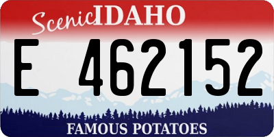 ID license plate E462152