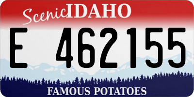 ID license plate E462155