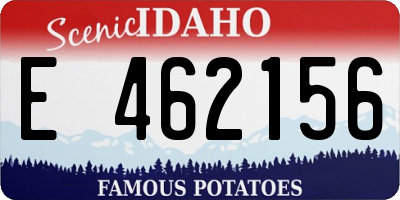 ID license plate E462156