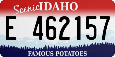 ID license plate E462157