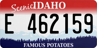 ID license plate E462159