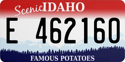 ID license plate E462160