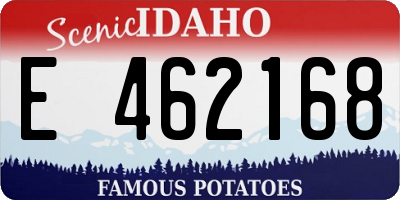 ID license plate E462168