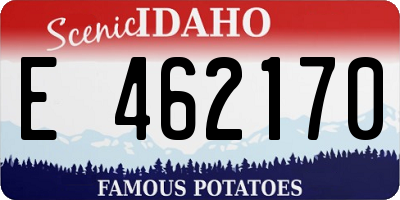 ID license plate E462170