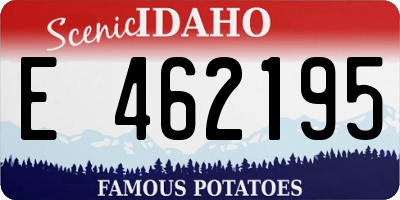 ID license plate E462195