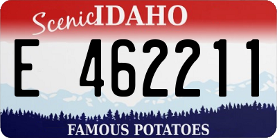ID license plate E462211