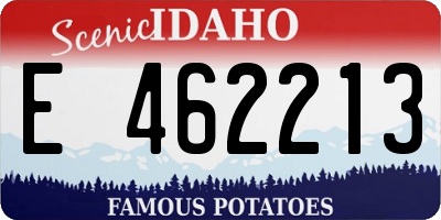 ID license plate E462213