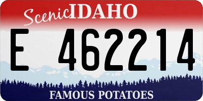 ID license plate E462214