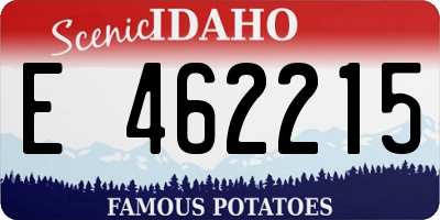 ID license plate E462215