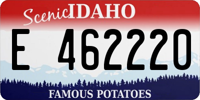ID license plate E462220