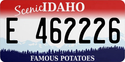 ID license plate E462226