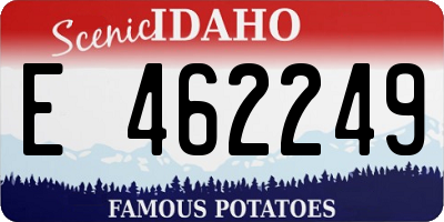 ID license plate E462249