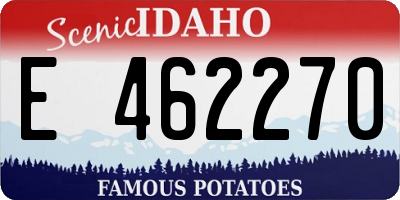 ID license plate E462270