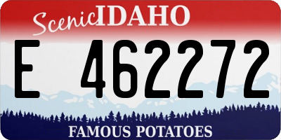 ID license plate E462272