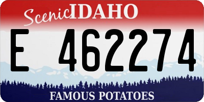 ID license plate E462274