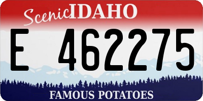 ID license plate E462275