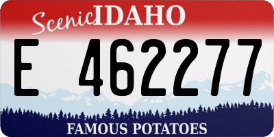 ID license plate E462277