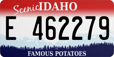 ID license plate E462279