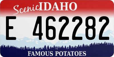 ID license plate E462282