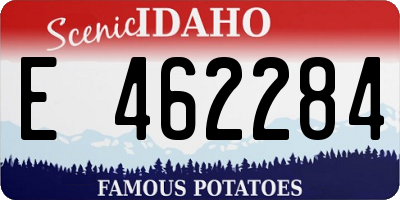 ID license plate E462284