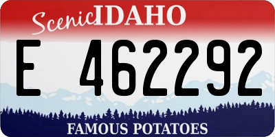 ID license plate E462292